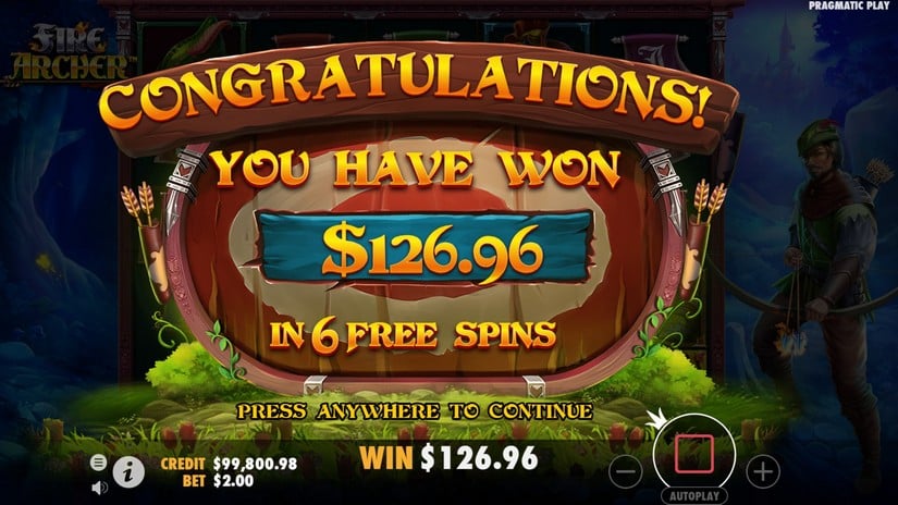 Fire Archer slot screen 8