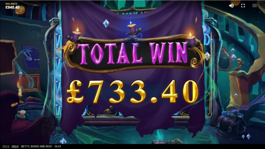 Betty, Boris And Boo slot screen 6