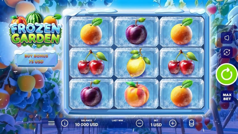 Frozen Garden slot screen 1