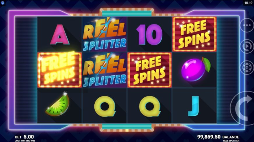 Reel Splitter slot screen 4