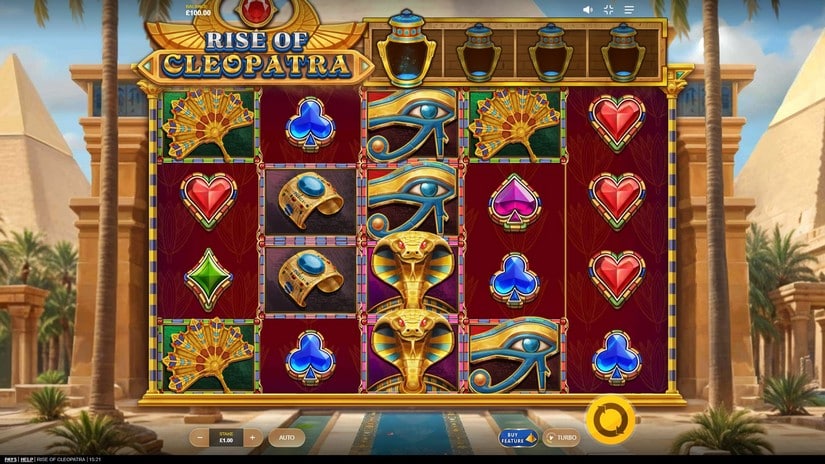 Rise of Cleopatra slot screen 1