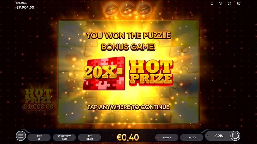 Hot Puzzle slot screen 6