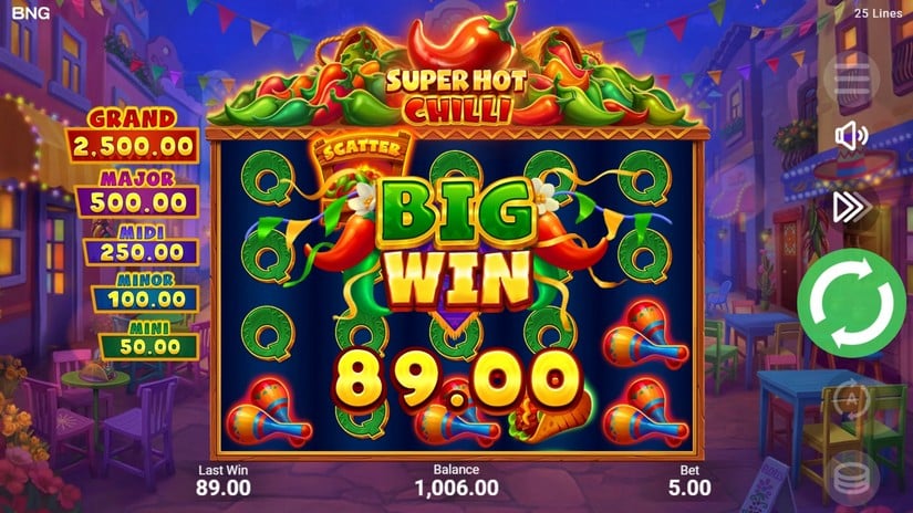 Super Hot Chilli slot screen 4