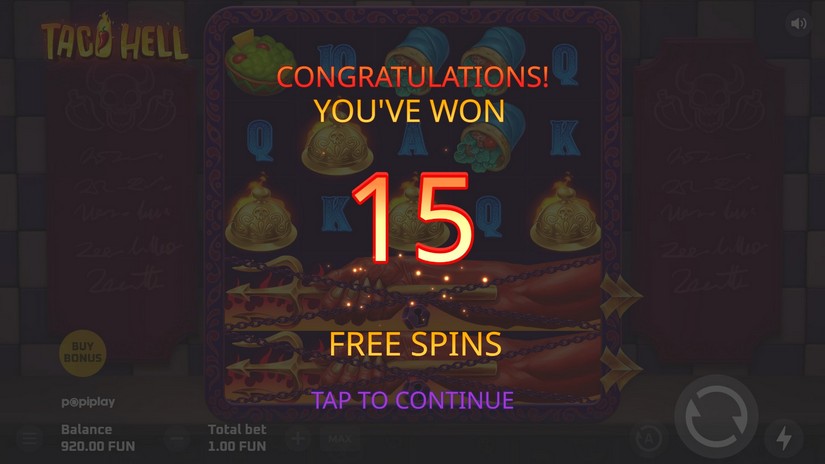 Taco Hell slot screen 2