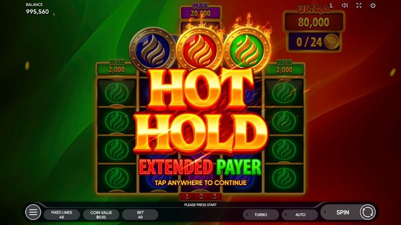 Burning Coin 40 slot screen 4