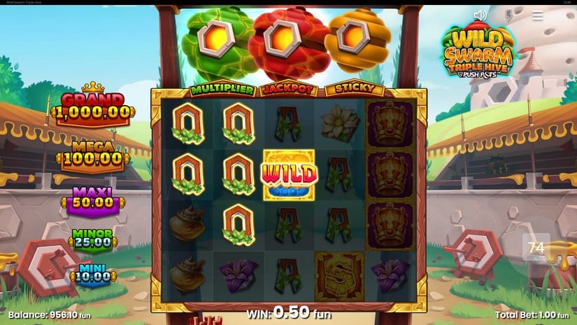 Wild Swarm Triple Hive slot screen 4