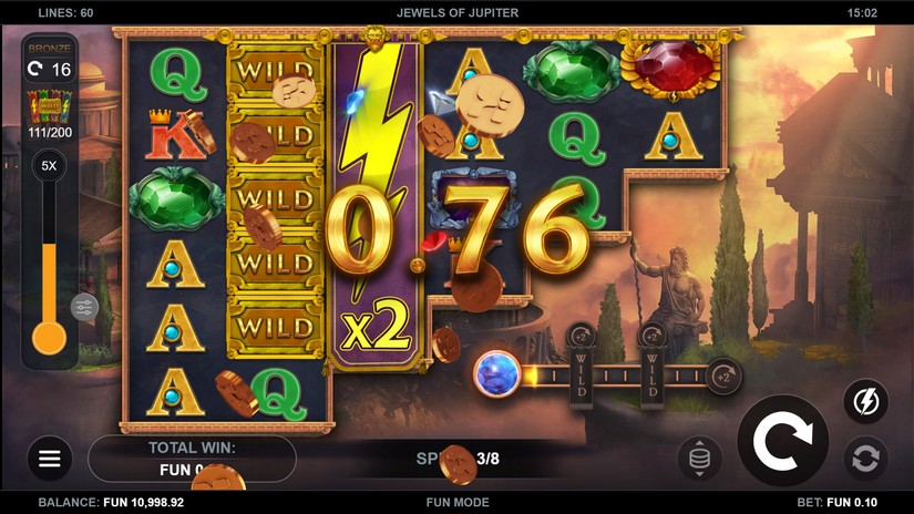 Jewels of Jupiter slot screen 5