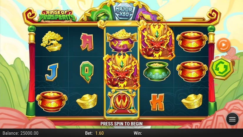 Rings of Prosperity slot screen 3