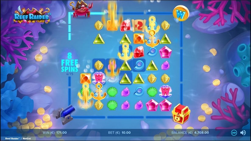 Reef Raider slot screen 5