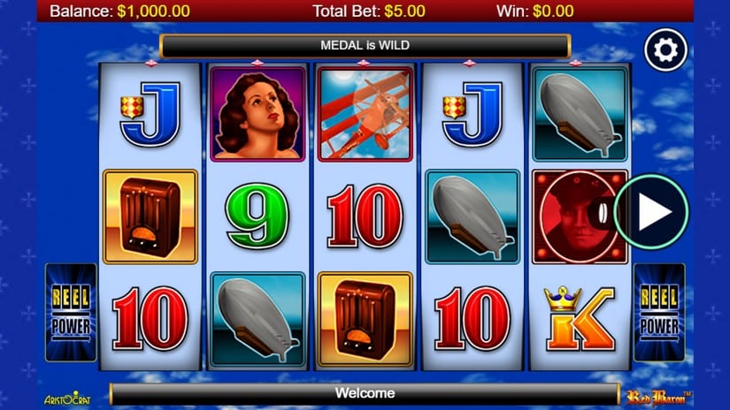 Red Baron slot screen 1