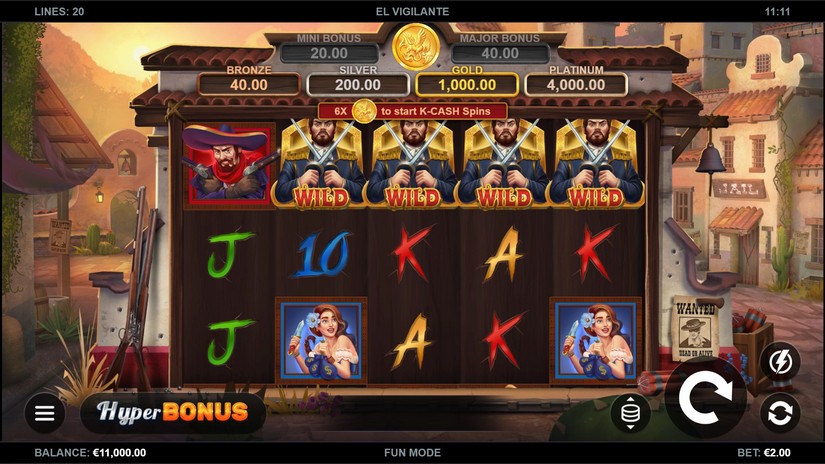 El Vigilante slot screen 1