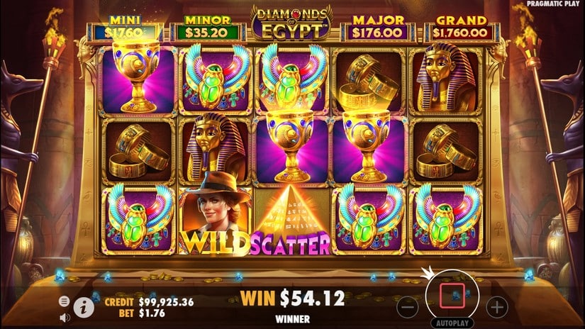 Diamonds Of Egypt slot screen 7