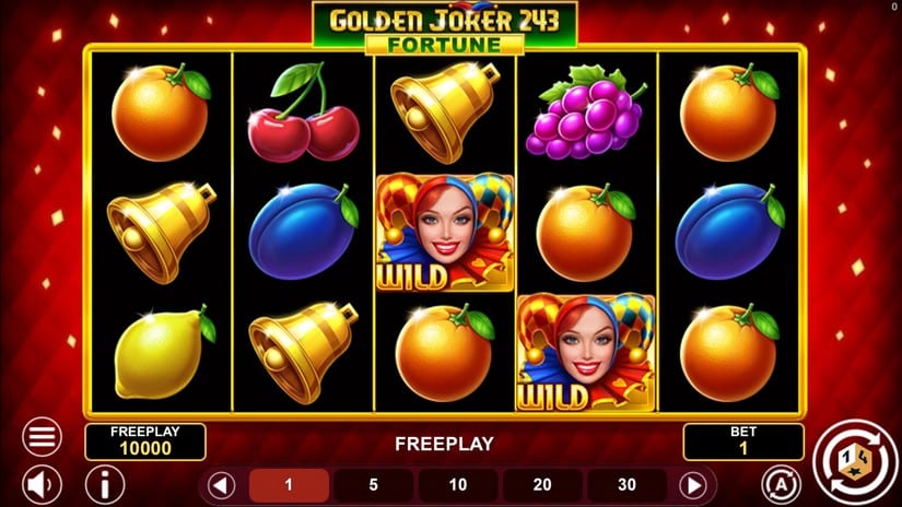 Golden Joker 243 Fortune slot screen 1