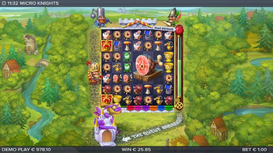 Micro Knights slot screen 5