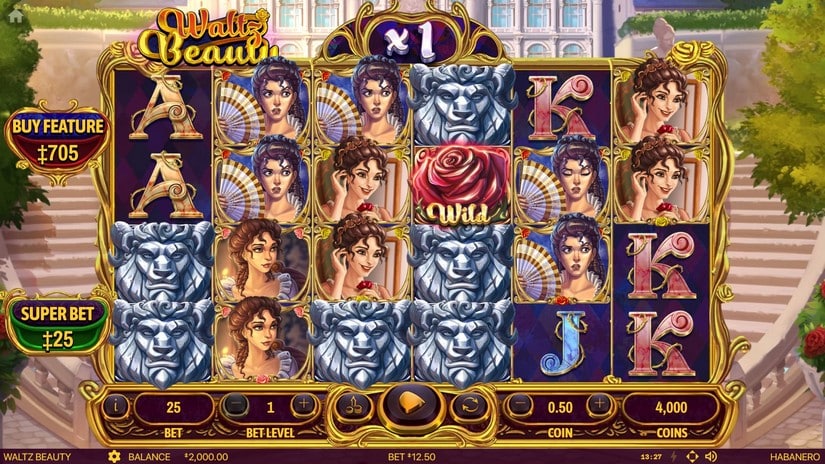 Waltz Beauty slot screen 1