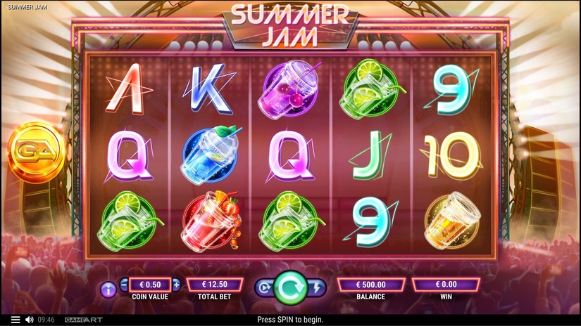Summer Jam slot screen 1