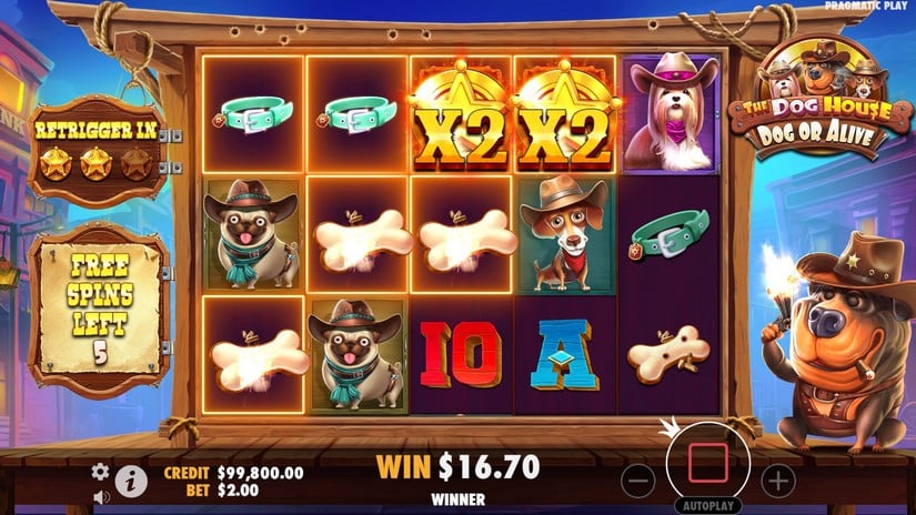 The Dog House – Dog or Alive slot screen 5