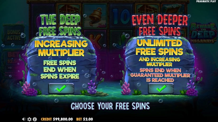 Beware The Deep Megaways slot screen 3