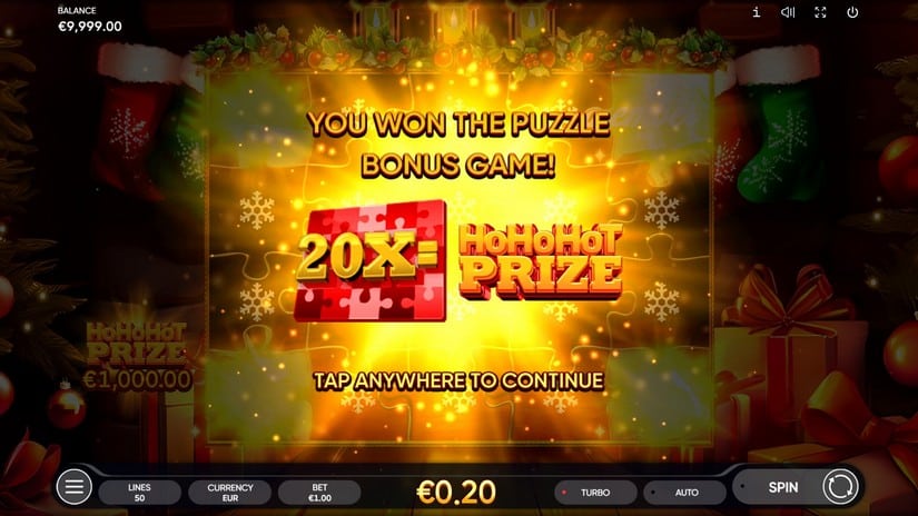 Santa’s Puzzle slot screen 3