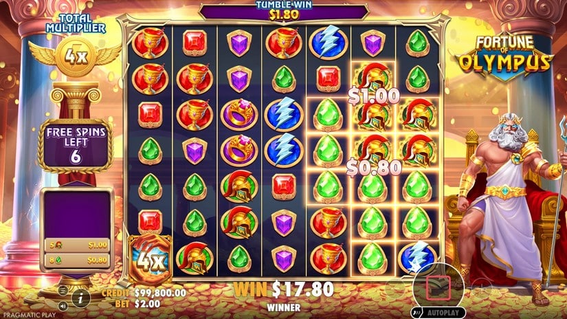 Fortune of Olympus slot screen 5