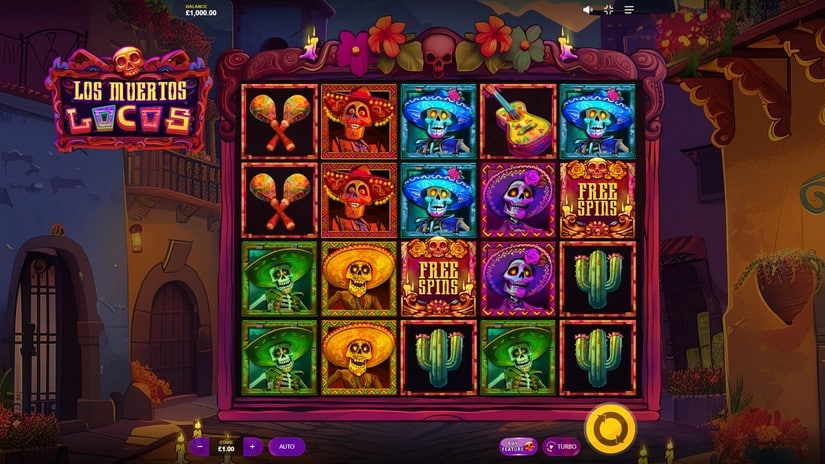 Los Muertos Locos slot screen 1