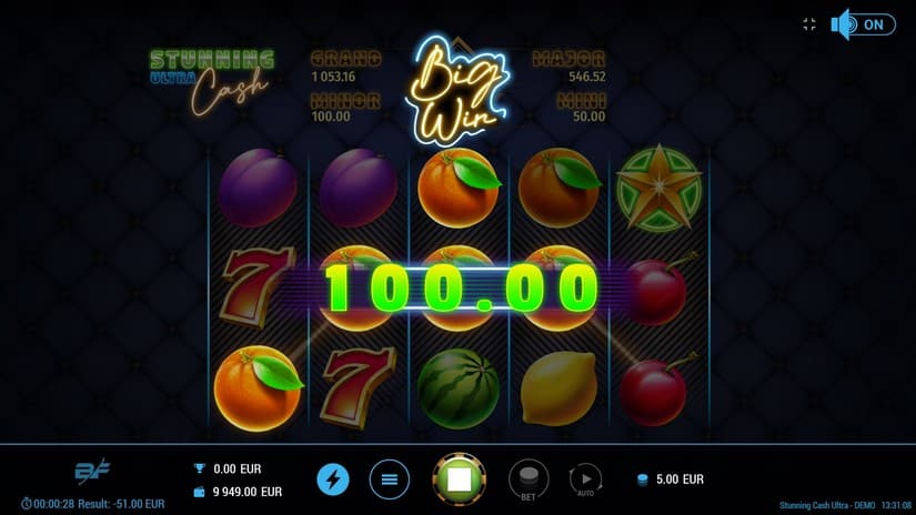Stunning Cash Ultra slot screen 2