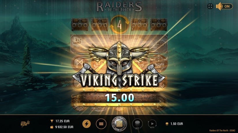 Raiders Of The North slot screen 3