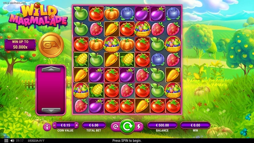 Wild Marmalade slot screen 1