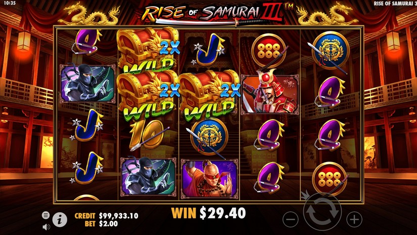 Rise of Samurai III slot screen 6