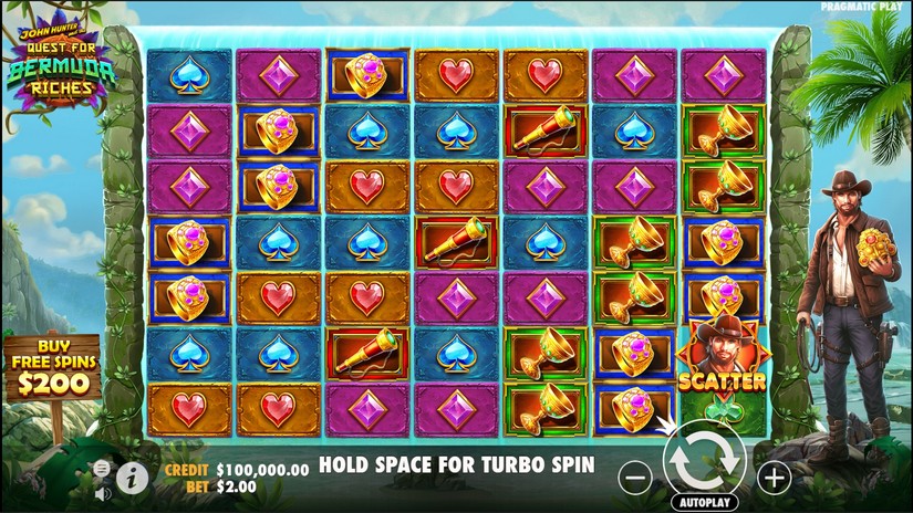 John Hunter and the Quest for Bermuda Riches slot screen 1