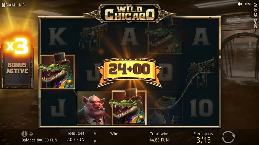 Wild Chicago slot screen 4