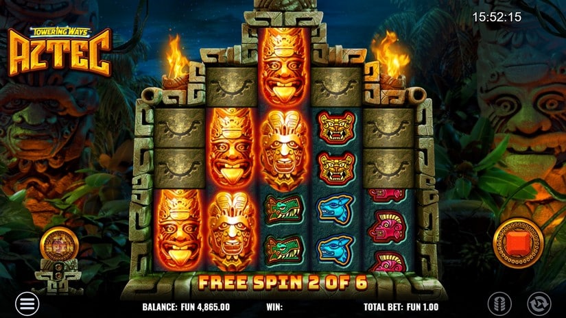 Towering Ways Aztec slot screen 3