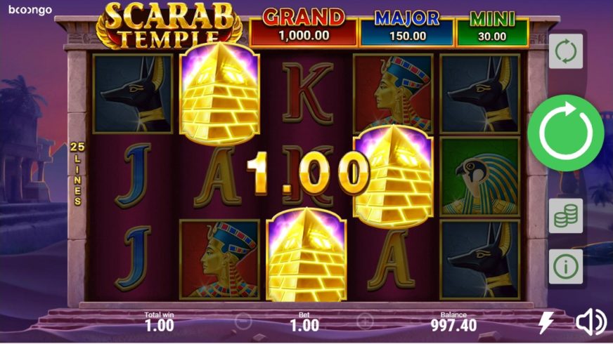 Scarab Temple slot screen 4