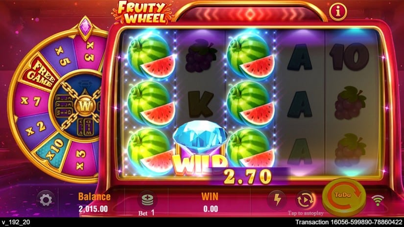 Fruity Wheel slot screen 5