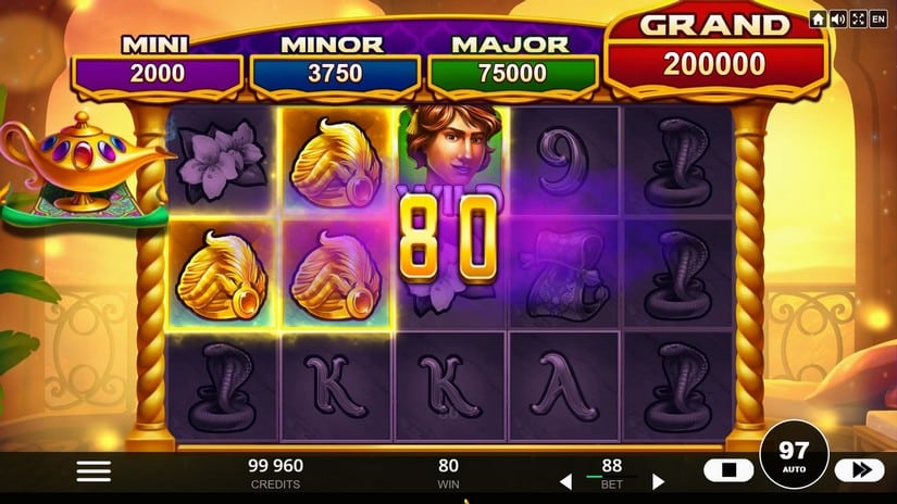 4 Secrets of Aladdin slot screen 3