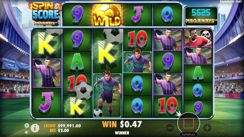 Spin & Score Megaways slot screen 2
