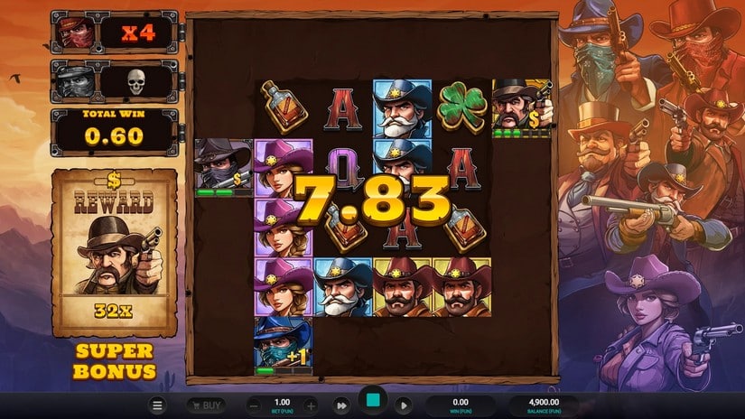 Bounty County slot screen 3