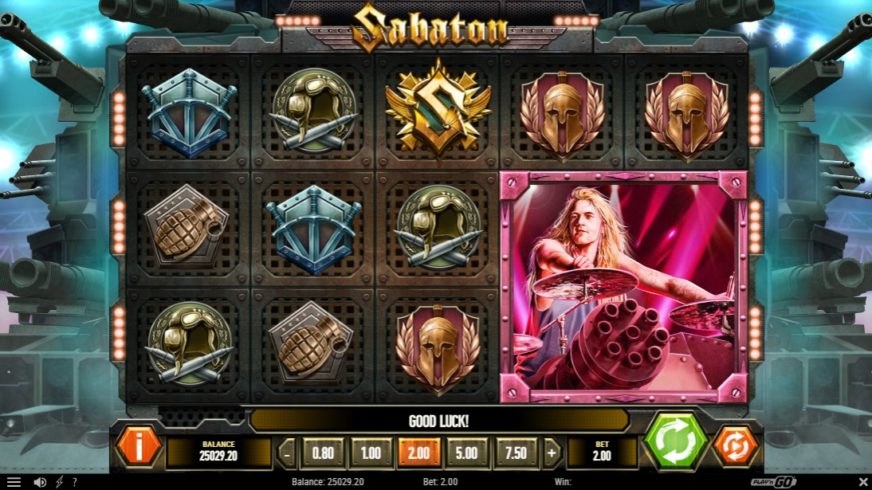 Sabaton slot screen 2