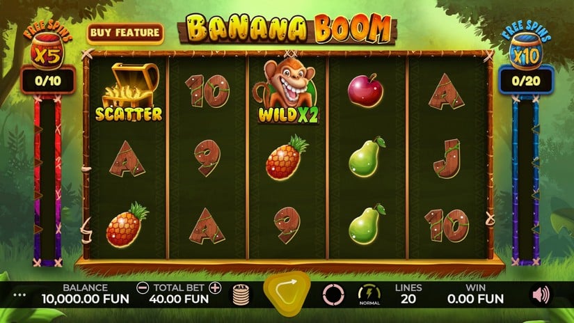 Banana Boom slot screen 1
