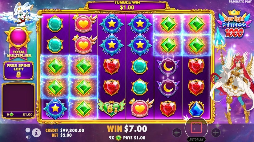 Starlight Princess 1000 slot screen 4