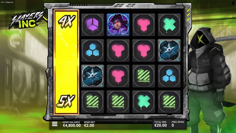 Slayers Inc slot screen 4