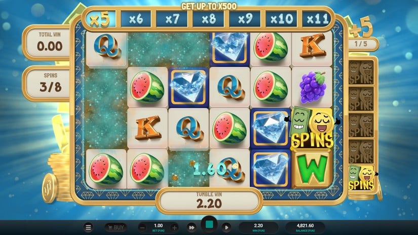 Bill & Coin slot screen 3