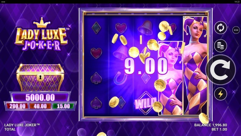 Lady Luxe Joker slot screen 3