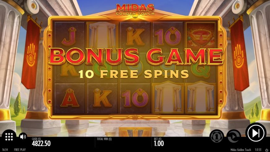 Midas Golden Touch slot screen 5