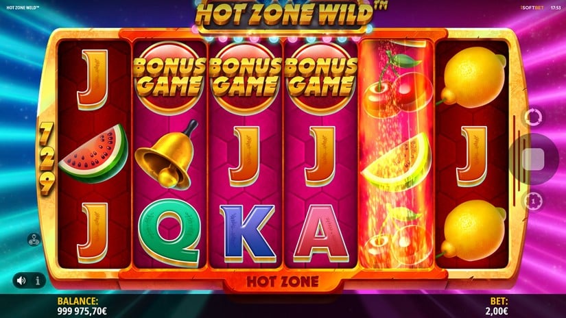 Hot Zone Wild slot screen 5