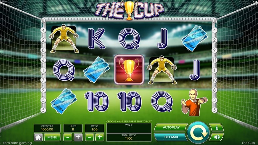 The Cup slot screen 1