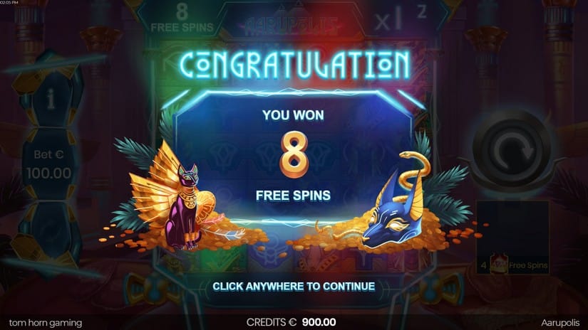 Aarupolis slot screen 2