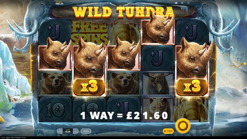 Wild Tundra slot screen 3