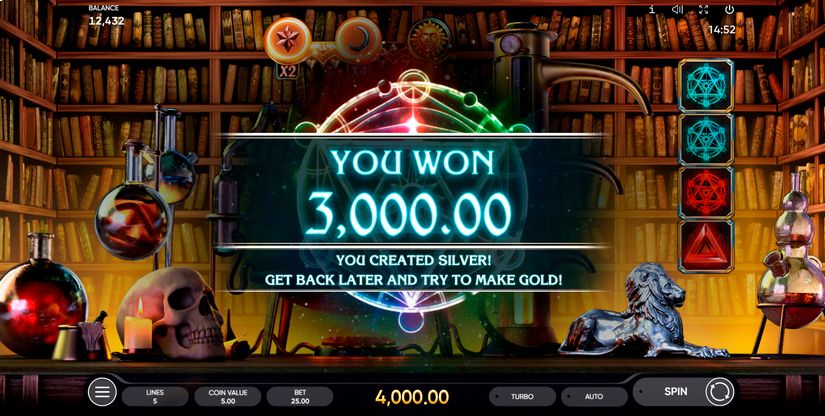 Magnum Opus slot screen 9