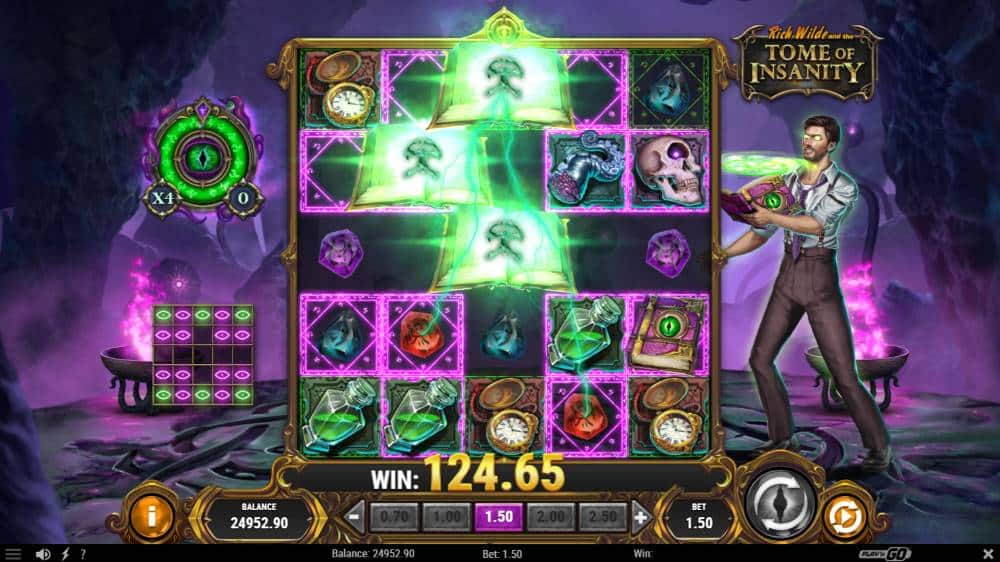Rich Wilde and the Tome of Insanity bonus game